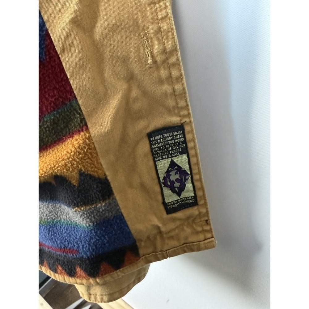 Vintage The Territory Ahead Mens XL Jacket Fleece Lined Aztec Western Southwest - Picture 5 of 9